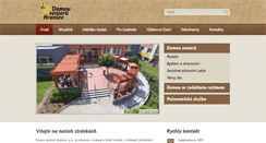 Desktop Screenshot of domovsenioruhranice.cz